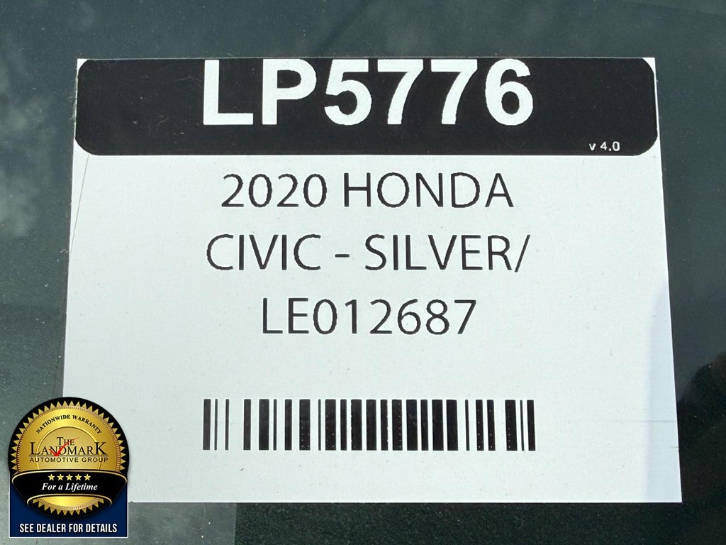 2020 Honda Civic Sedan EX-L CVT