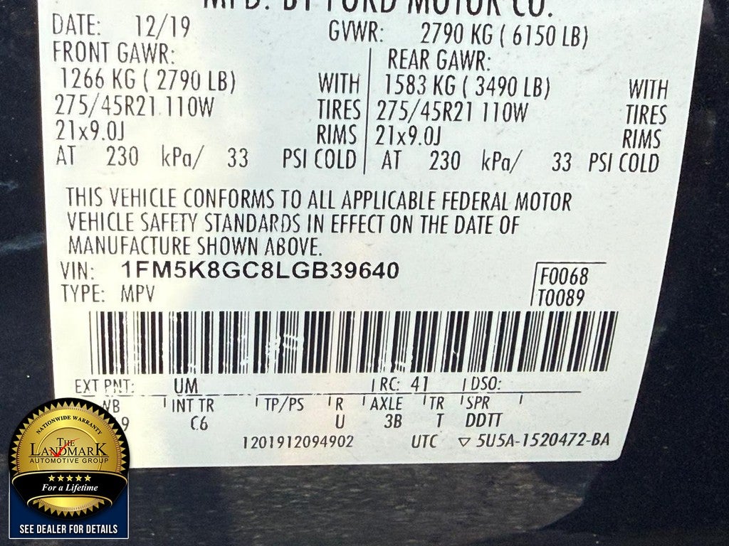 2020 Ford Explorer ST 4WD