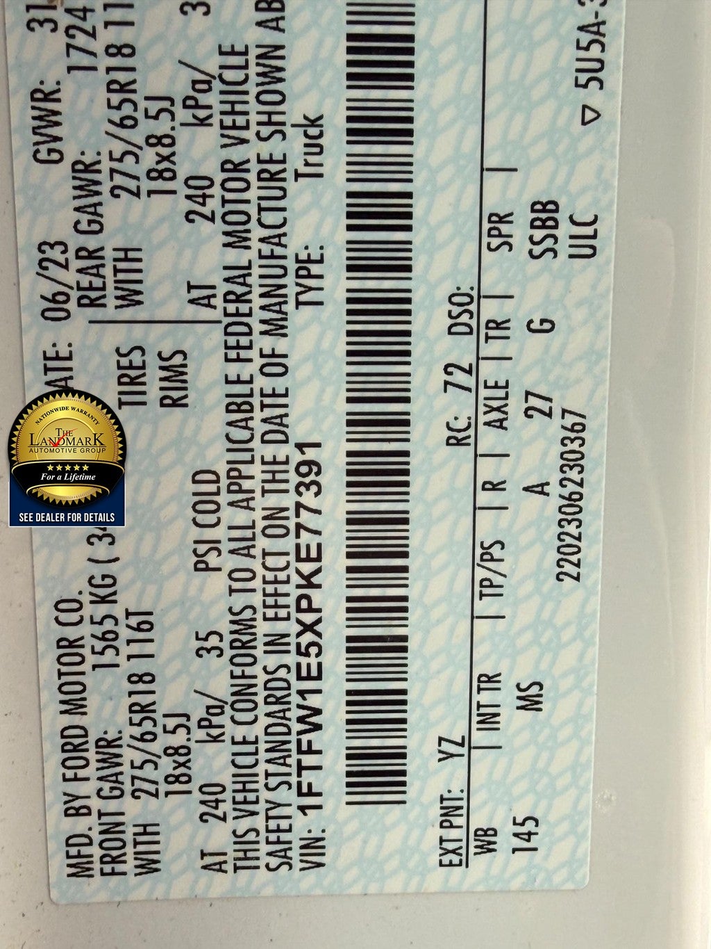 2023 Ford F-150 XLT 4WD SuperCrew 5.5' Box