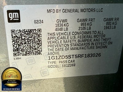 2024 Chevrolet Malibu 4dr Sdn 1LT