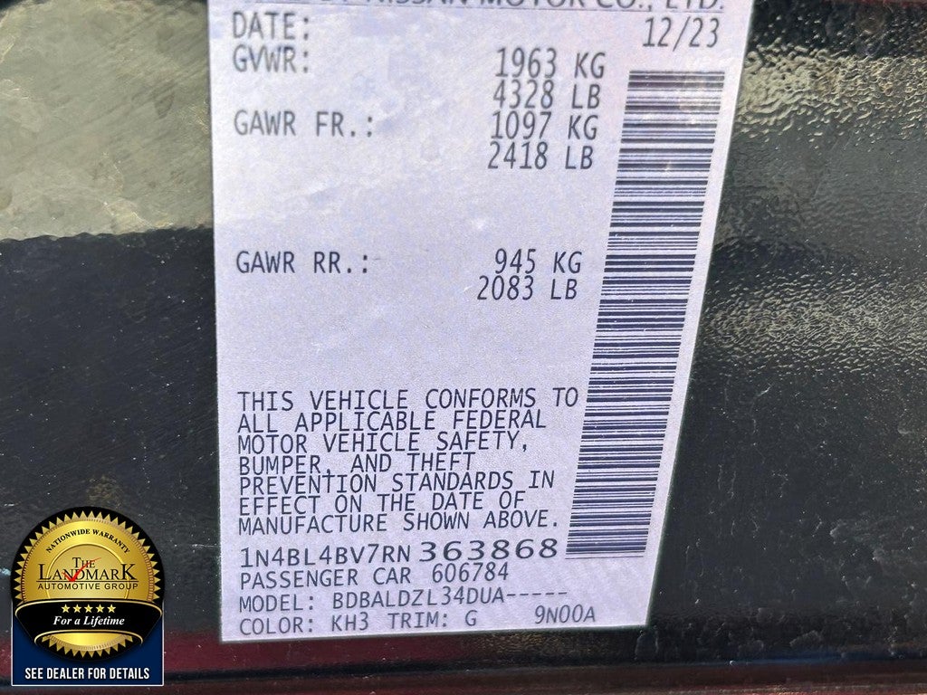 2024 Nissan Altima 2.5 S Sedan