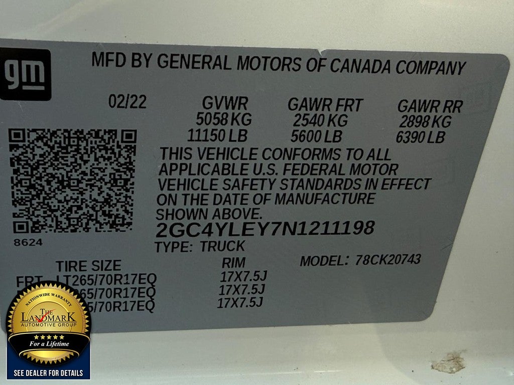 2022 Chevrolet Silverado 2500HD 4WD Crew Cab 159" Work Truck