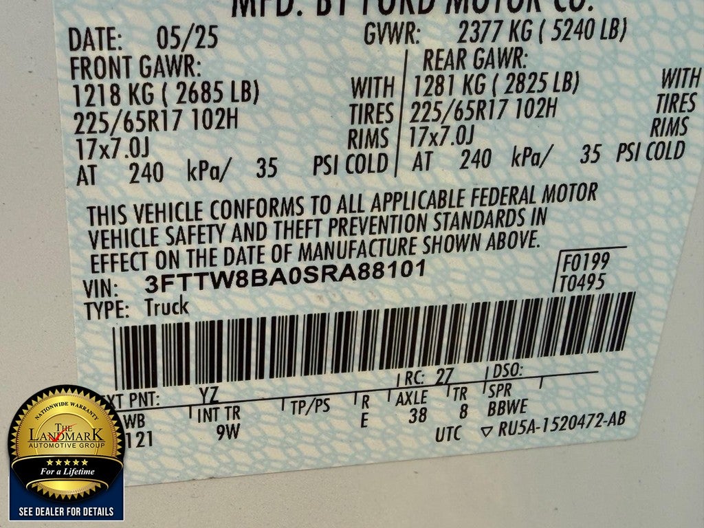 2025 Ford Maverick XL AWD SuperCrew