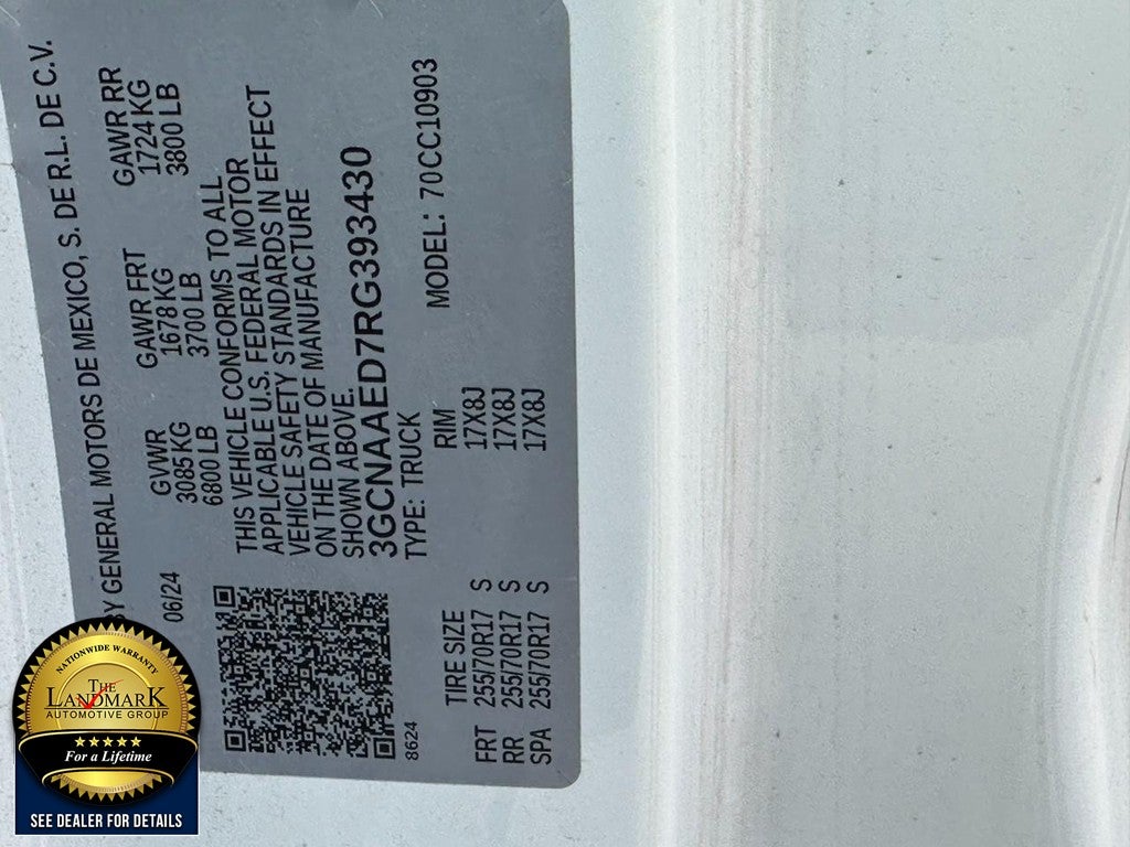 2024 Chevrolet Silverado 1500 2WD Reg Cab 140" Work Truck