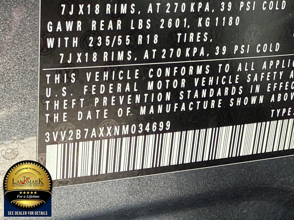 2022 Volkswagen Tiguan 2.0T SE 4MOTION