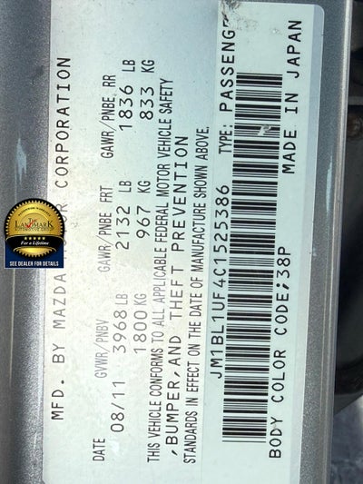 2012 Mazda Mazda3 Sedan 4dr Sdn Auto i Sport
