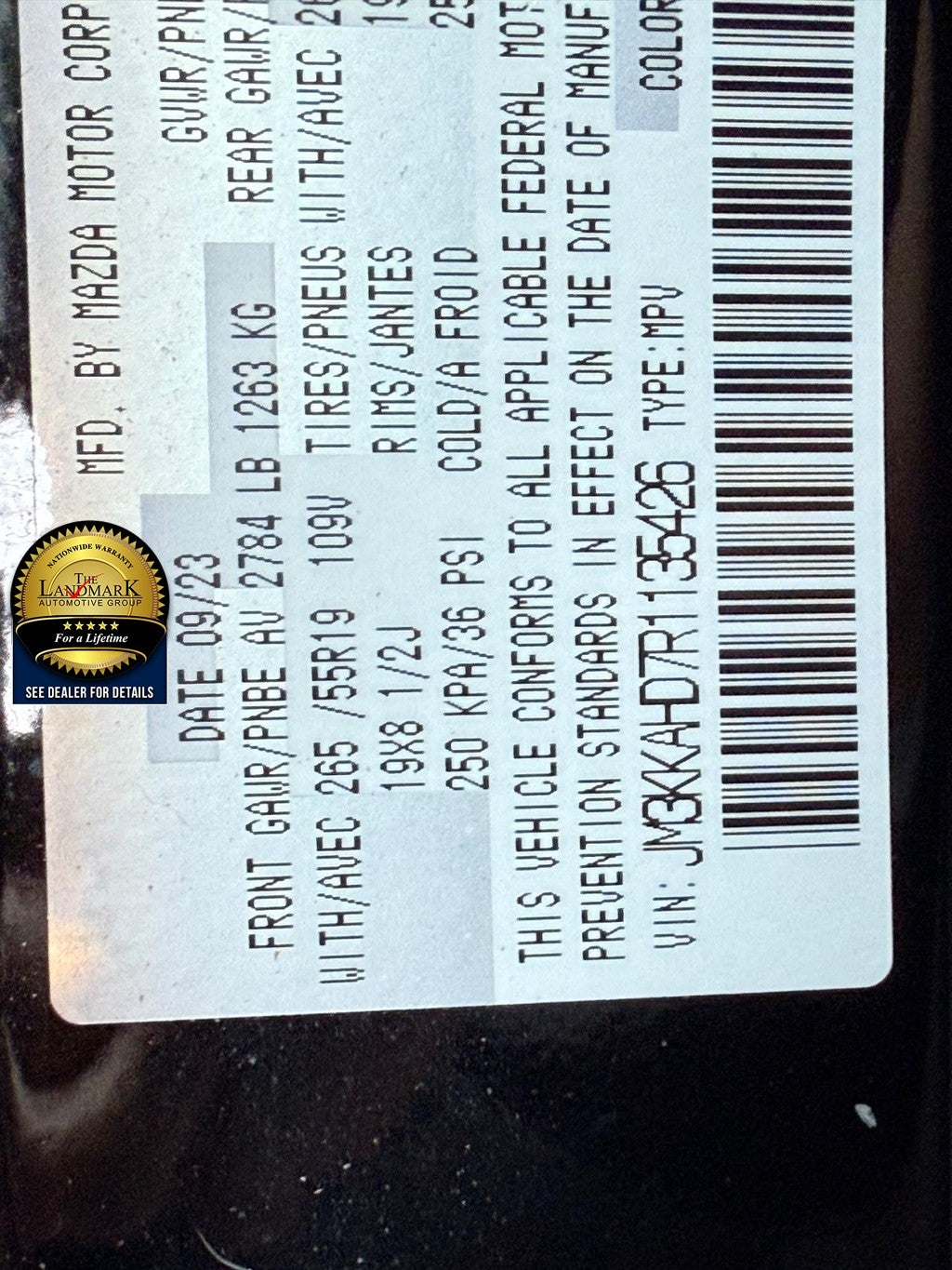 2024 Mazda Mazda CX-90 3.3 Turbo Select AWD