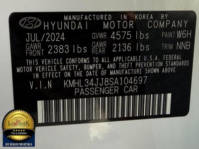 2025 Hyundai Sonata Hybrid SEL FWD