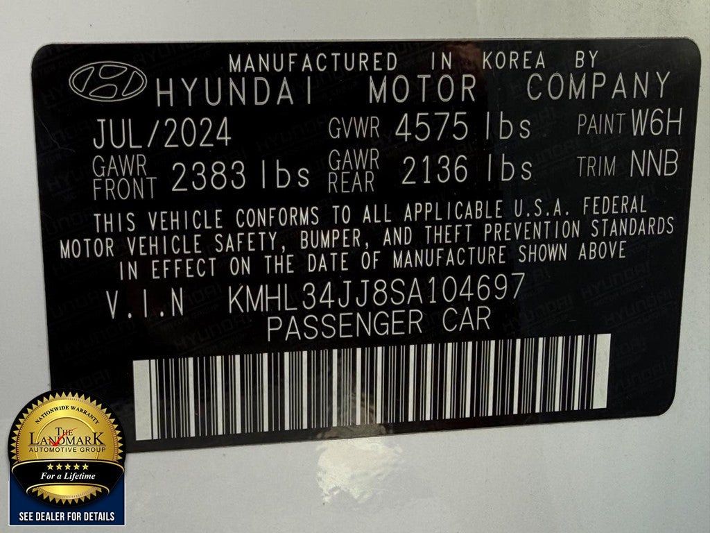 2025 Hyundai Sonata Hybrid SEL FWD