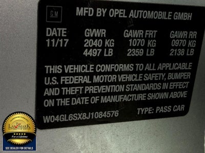 2018 Buick Regal Sportback 4dr Sdn Preferred FWD
